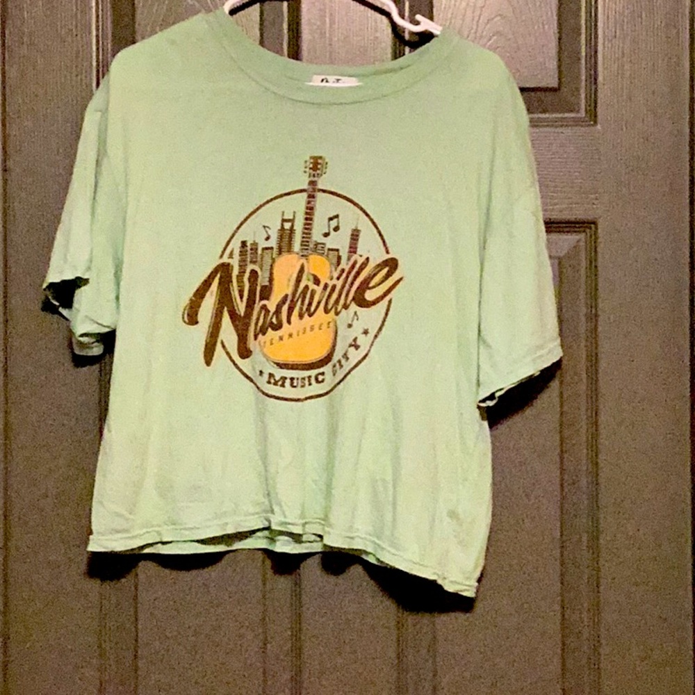 Green Nashville Graphic T-Shirt
